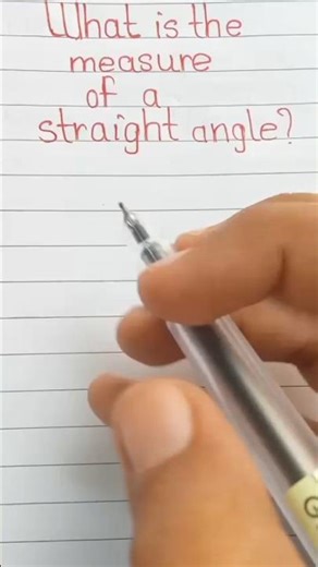 The measure of a straight line angle! #angle #shorts
