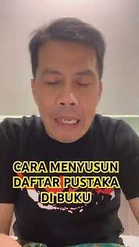 CARA MENYUSUN DAFTAR PUSTAKA PADA BUKU #kanghayat #daftarpustaka #buku #menulisbuku #viral #fyp