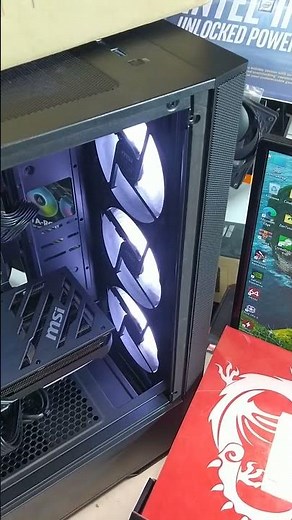 Color control in the MSI MAG FORGE 112R. Via a controller key or through MSI Center Mystic Light.