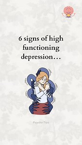 6 signs of high functioning depression #psychology #psychologyfacts | Psychotips
