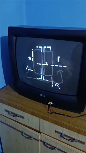 a video I took of ace 2.0 trying to test him #objectum #crt #tv