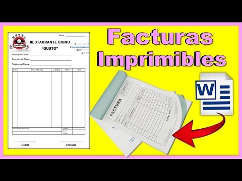 COMO CREAR FACTURA EN WORD FACIL - BOLETA DE VENTAS EN WORD 2024 ( IMPRIMIBLES )✅