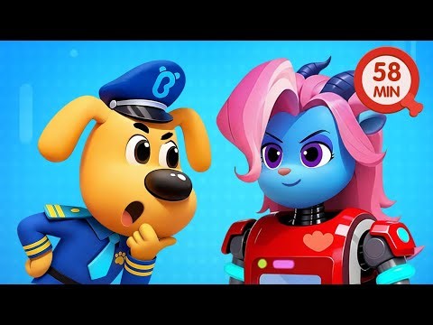 Antel Turns Into a Robot | Useful Story | Safety Rules | Kids Cartoon | Sheriff Labrador