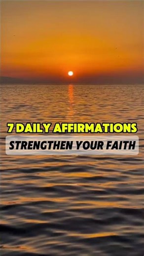 7 Daily Biblical Affirmations to Strengthen Your Faith 🙏 #affirmations #bible #christianinspiration