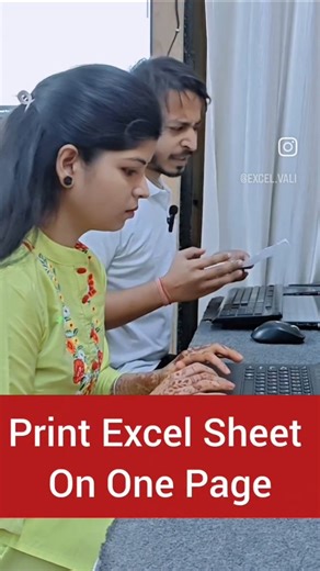 Excel vali 🧾 on Instagram: "Print Excel sheet on one page 💥📋💥 #excelvali #anjnicomputereducation #ExcelCourseFree #explorepage"