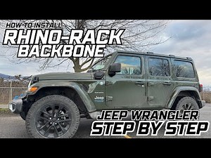 How to install Rhino-Rack Backbone on Jeep JL (4 door) Wrangler