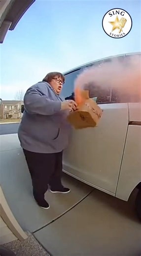 Paint Bomb Backfires Fast 😳🎨 Car and Thief Covered in Seconds (Caught on Camera)