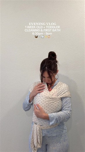 Time flies in that 1st week 🥹💖 It feels like just yesterday I was doing everything I could to go into labor and now she’s HERE 😭😭🎀 #postpartum #2under2 #newbornlife #newborn #motherhood