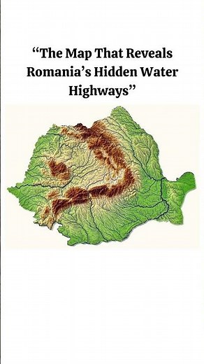 The Map That Reveals Romania’s Hidden Water Highways #mapping #romania #europe