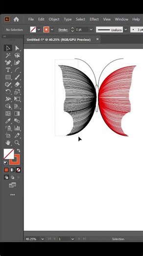 Butterfly Design in Adobe Illustrator – Create Stunning Art in Minutes| | use of arc tool | Adobe
