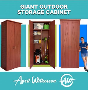 19K views · 554 reactions | After seeing my patio, I decided to tidy up and build an outdoor storage cabinet for my yard tools. | Wilker Do's | Facebook