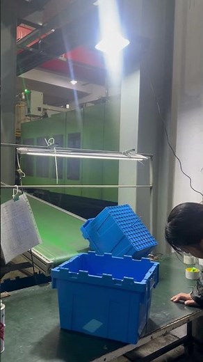 Plastic Crate with Lid Manufacturing Process | Factory Workshop Tour