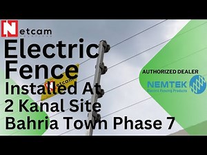 Electric Fence installation at Bahria Town Phase 7 Islamabad By #netcamsolutions #Nemtek