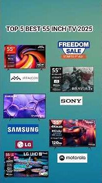 Top 5 Best 55 inch 4K LED TV 2025🔥Best 55 inch QLED TV 2025