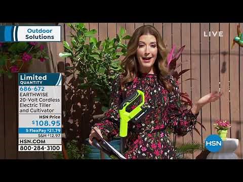 EARTHWISE 20Volt Cordless Electric Tiller and Cultivator