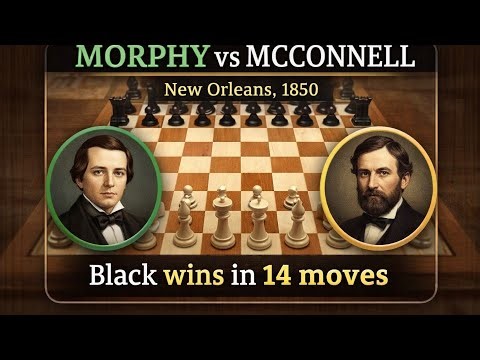 Paul Morphy’s Brutal Win in Just 14 Moves | Morphy vs McConnell