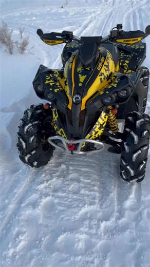 Can-Am ATV: Conquer Snowy Terrain with Style