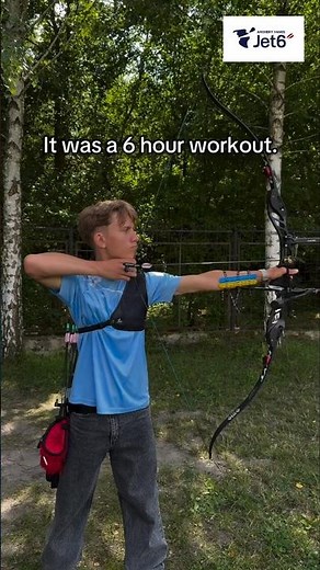 🇺🇦 When your bow beats your arrow to the target. Archer's nightmare 👻 with #jet6vanes
