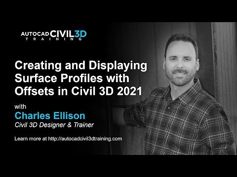 Creating and Displaying Surface Profiles with Offsets in Civil 3D 2018, 2019, 2020, 2021