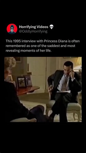 Oddly Horrifying on Instagram: "The 1995 interview with Princess Diana is often remembered as one of the saddest and most revealing moments of her life #viral #explore"