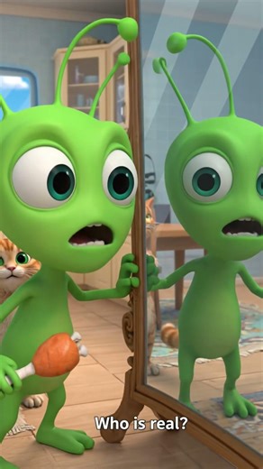 Two Aliens? What’s Real 😱👽 #minicartoonhub #cartoon #funny #aivideo #youtubeshorts #skits #youtubec