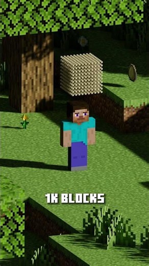 Minecraft Sand simulation - #3d #blender #minecraft #minecraftanimation #simulation