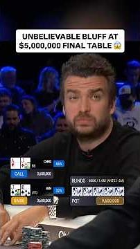 INSANELY RISKY BLUFF with OVER $5M FOR 1ST ⚠️ #poker #casino #pokerhands