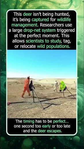 Wildlife Teams Safely Capture Deer with Drop Nets