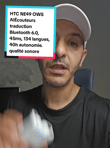 Écouteurs HTC NE49 : Traduction Bluetooth et Autonomie