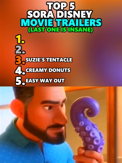TOP 5 SORA DISNEY MOVIE TRAILERS #funny #sora #disney #fyp #viral | disney movies