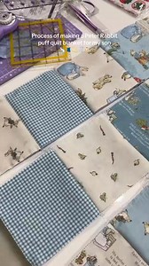 44K views · 280 reactions | The process of making my son a Peter rabbit puff quilt殺 not gonna lie at some parts of making this (specifically sewing the squares together and the ruffles) I wanted to give up but I’m so glad I didn’t! He’s gonna have the cutest little blanket from mommy to keep throughout the years! Credit:katyatsumanlife #puffquilt #peterrabbit #sewing #sewingproject #quiltblanket #babyblanket #sewtok less | Sharon Green | Facebook