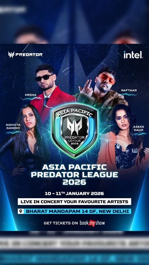 Yasir Hamid on Instagram: "Gaming 🎮 + Music 🎤 = The Ultimate Glitch in the Matrix 🤯 Delhi, the server is about to crash! We aren't just bringing a tournament; we’re bringing a festival. The Lineup: Raftaar x KR$NA x Nikhita Gandhi x Asees Kaur 🔥 Upgrade your setup before the beat drops ➡️ store.acer.com/en-in/shop Mission Start: Grab tickets on BookMyShow via Link in Bio 🎟️ (Pro Tip: Use code PL2026 for a discount!) #PredatorLeague #PredatorLeague2026 #PredatorLeagueFinals #PL2026 #FightFor