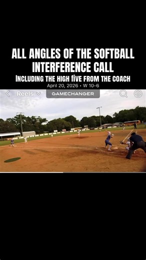 High School Softball Interference Call Debated