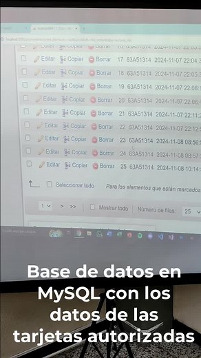 Registro de Base de Datos para Talanquera Vehicular