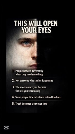 “The more you understand people… the less you trust them 💔👀”