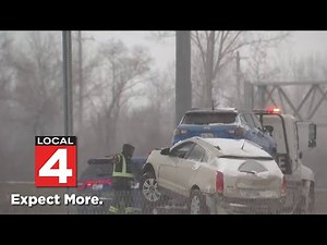 Northbound I-75 reopens in Detroit after snow squall causes several crashes