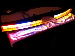 Code 3 Dual Stacked WingMan LED Rear Deck Light Lightbar Amber Red & Blue