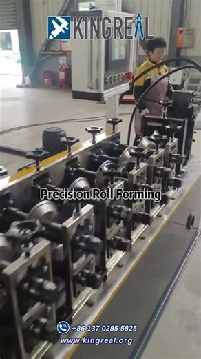 KINGREAL Angle Bead Mesh Roll Forming Machine With High Speed Punch | Angle Bead Making Machine