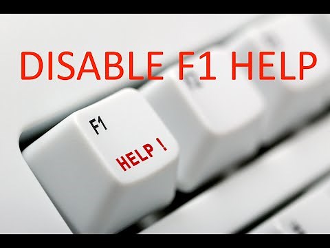 How to Disable F1 help Windows 10 Chrome and microsoft edge and GAMING
