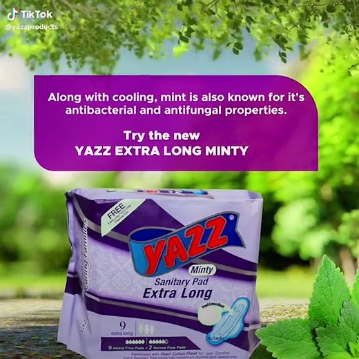 Discover Yazz Extra Long Minty Sanitary Pads