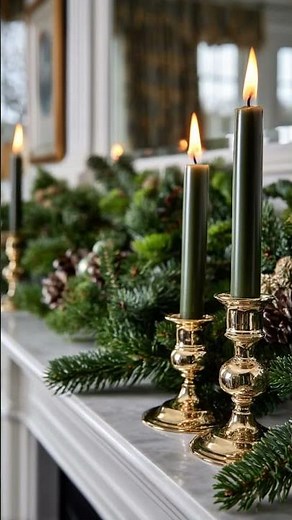 25 Green Christmas Fireplace Decor Ideas For A Fresh And Festive Mantel