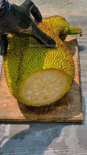 Baby Jackfruit Cutting 😲 #satisfying #cooking #shorts