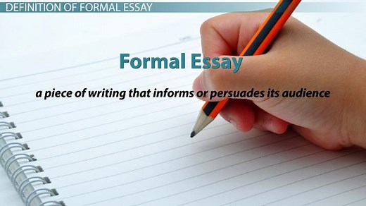 Formal Essay Format, Types & Example