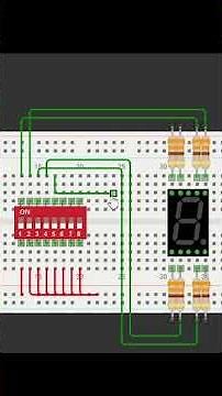 Schematic Dip switch control seven segment