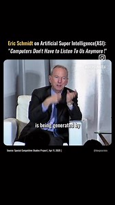 1.3M views · 9.6K reactions | “Computers Don’t Have To Listen To Us Anymore”- Eric Schmidt ceo of Relativity Space | Fear Factory | Facebook