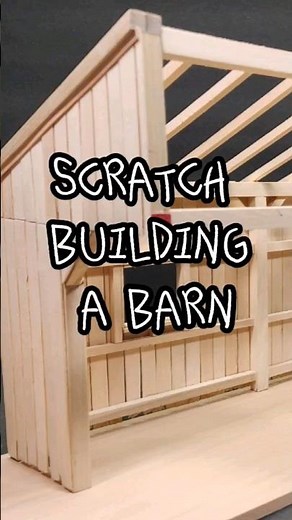Scratch building a barn #barn #diorama #scalemodel #basswood #dreambigbuildsmall