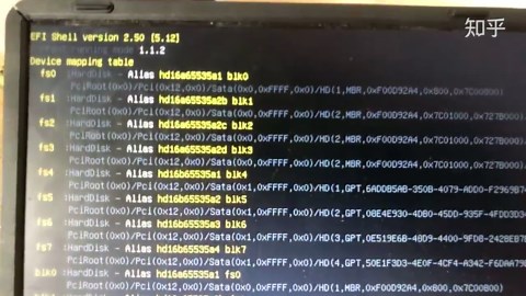 电脑启动开机时出现 device mapping table 怎么解决？