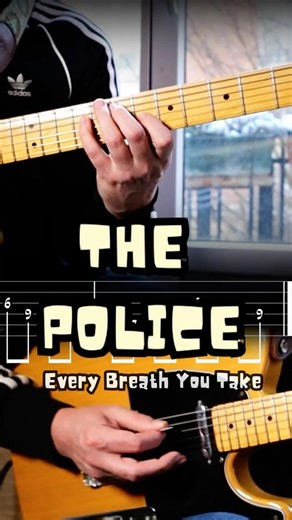 How to Play Every Breath You Take (Intro & TABS) #guitar #fender #guitartutorial