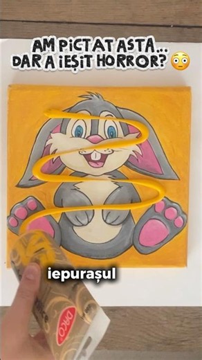 Am pictat asta pentru bebe... dar a ieșit horror? 😳
