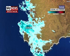 1.1K views · 28 reactions | Perth has received 26mm of rain overnight- the heaviest rain in four months and the first rain this winter! Have you been affected by the dry start to winter in the southwest? Tell us! We'll share your comments in the 10 Minute Briefing at 5pm AEST tonight on SKY NEWS Weather- Foxtel channel 603. | Sky News Weather Channel | Facebook